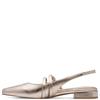 MARCO TOZZI WOMENS LOW HEEL SLINGBACK - PLATINUM
