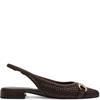 MARCO TOZZI WOMENS FLATS - CHOCOLATE