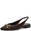 MARCO TOZZI WOMENS FLATS - CHOCOLATE