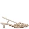 MARCO TOZZI WOMENS FLATS - CREAM MULTI