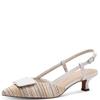 MARCO TOZZI WOMENS FLATS - WHITE MULTI