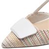 MARCO TOZZI WOMENS FLATS - WHITE MULTI