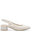 MARCO TOZZI WOMENS LOW HEEL SLING BACK - CREAM