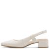 MARCO TOZZI WOMENS LOW HEEL SLING BACK - CREAM