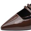 MARCO TOZZI WOMENS LOW HEEL SLING BACK - CINNAMON