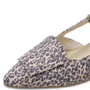 MARCO TOZZI WOMENS FLATS - LEOPARD ANIMAL PRINT