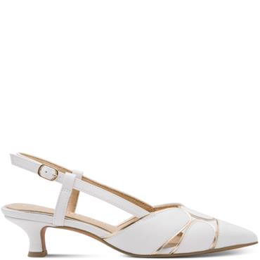 MARCO TOZZI WOMENS FLATS - WHITE MULTI