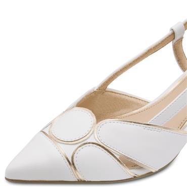 MARCO TOZZI WOMENS FLATS - WHITE MULTI