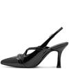 MARCO TOZZI WOMENS STRAP LOW HEEL - BLACK