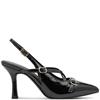 MARCO TOZZI WOMENS STRAP LOW HEEL - BLACK