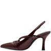 MARCO TOZZI WOMENS STRAP LOW HEEL - CHIANTI PATENT