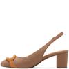 MARCO TOZZI WOMENS SLINGBACK SANDAL - NOUGAT