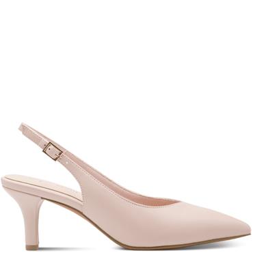 MARCO TOZZI WOMENS MID HEEL SLING BACK - ROSE