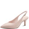 MARCO TOZZI WOMENS MID HEEL SLING BACK - ROSE