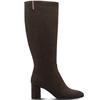 MARCO TOZZI WOMENS ZIP HIGH LEG BOOT - MOCCA SUEDE