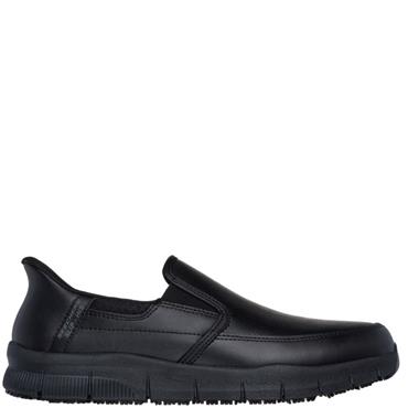 SKECHERS MENS WORK SLIP ON SHOE - BLACK