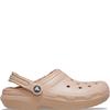 CROCS WOMENS CLASSIC LINED CLOG - PINK CARAMEL