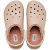 CROCS WOMENS CLASSIC LINED CLOG - PINK CARAMEL