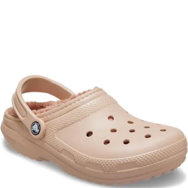 CROCS WOMENS CLASSIC LINED CLOG - PINK CARAMEL