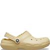 CROCS WOMENS CLASSIC LINED CLOG - SESAME