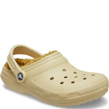 CROCS WOMENS CLASSIC LINED CLOG - SESAME