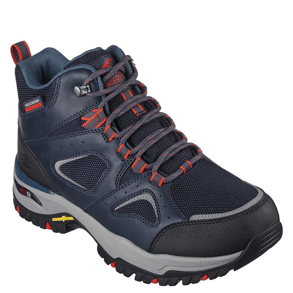 SKECHERS MENS ARCHFIT WATERPROOF BOOT BLUE NAVY Paul Byron Shoes
