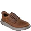 SKECHERS MENS SLIP IN'S CASUAL SHOE - DARK BROWN