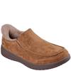SKECHERS MENS MURETTE SCOFIELD SLIPPER - CHESTNUT