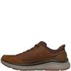 SKECHERS MENS ARCH FIT CASUAL SHOE - DARK BROWN