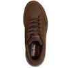 SKECHERS MENS ARCH FIT CASUAL SHOE - DARK BROWN