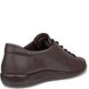 ECCO WOMENS SOFT LACE SHOE - MOCHA