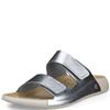 ECCO WOMENS COZMO STRAP SANDAL - SILVER