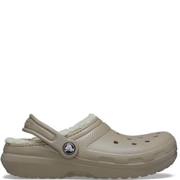 CROCS KIDS CLASSIC LINED CLOG - MUSHROOM