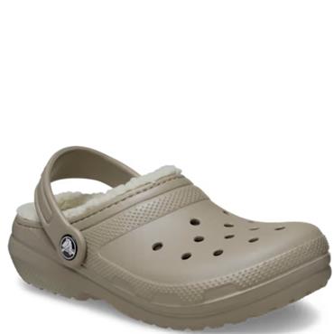 CROCS KIDS CLASSIC LINED CLOG - MUSHROOM