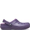 CROCS KIDS CLASSIC LINED CLOG - NIGHT SHADE