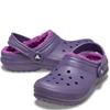 CROCS KIDS CLASSIC LINED CLOG - NIGHT SHADE