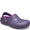 CROCS KIDS CLASSIC LINED CLOG - NIGHT SHADE
