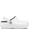 CROCS KIDS CLASSIC LINED CLOG K - WHITE GREY