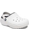 CROCS KIDS CLASSIC LINED CLOG K - WHITE GREY