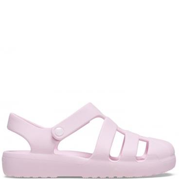 CROCS KIDFS CLASSIC FISHERMAN SANDAL - PINK MILK
