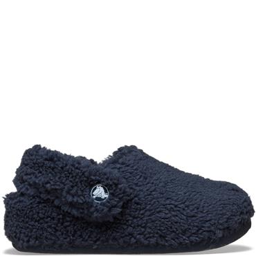 CROCS KIDS CLASSIC COZZZY SLIPPER - NAVY
