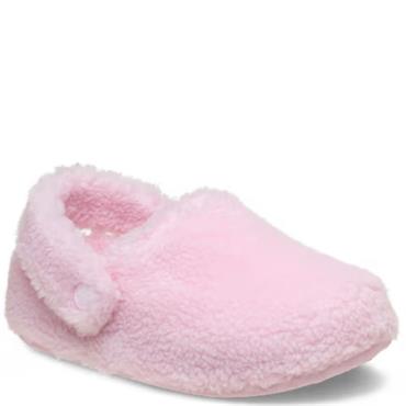 CROCS KIDS CLASSIC COZZZY SLIPPER - PINK