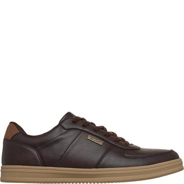 SKECHERS MENS PALMIRO TRAINER - CHOCOLATE