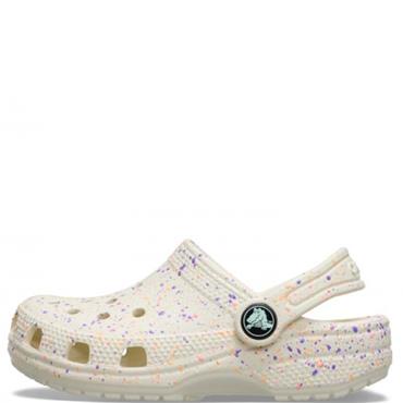 CROCS KIDS CLASSIC GLOW PAINT SANDAL - SPLATTER