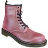 DR MARTENS LDS 8 EYE TIE BOOT - PINK