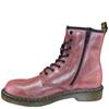 DR MARTENS LDS 8 EYE TIE BOOT - PINK