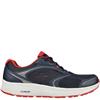 SKECHERS MENS GO RUN LACE TRAINER - NAVY RED