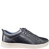 OLIVER FUREY MENS LACE TRAINER - BLACK LEATHER