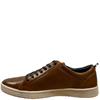 OLIVER FUREY MENS LACE TRAINER - TAN LEATHER