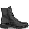 ECCO WOMENS ZIP LACE ANKLE BOOT - BLACK